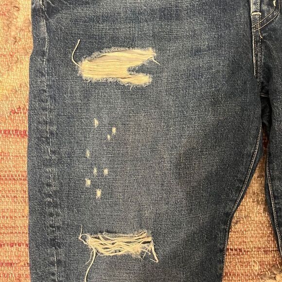 Edwin 1947 Tash Crop Distressed Jeans size 31 - Picture 2 of 7